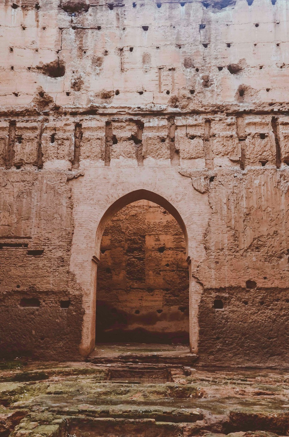 gray concrete arch