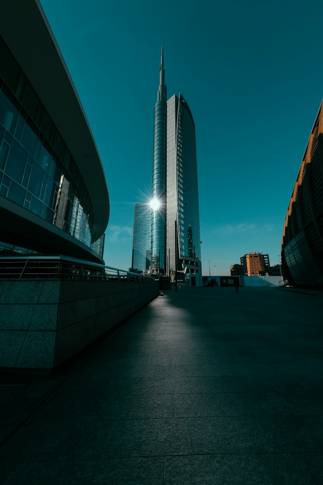 grey and white high-rise building