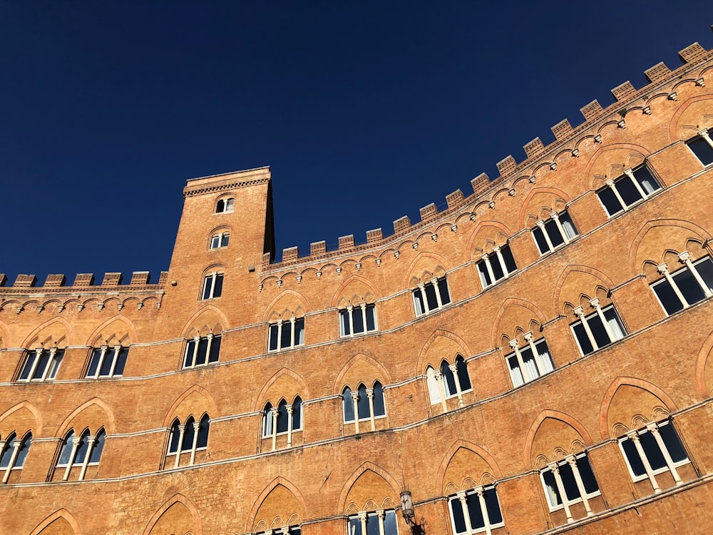 edificio in cemento marrone