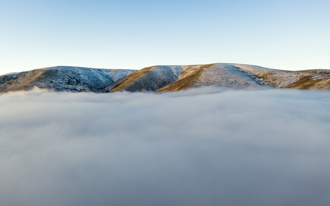 mountain over the clouds