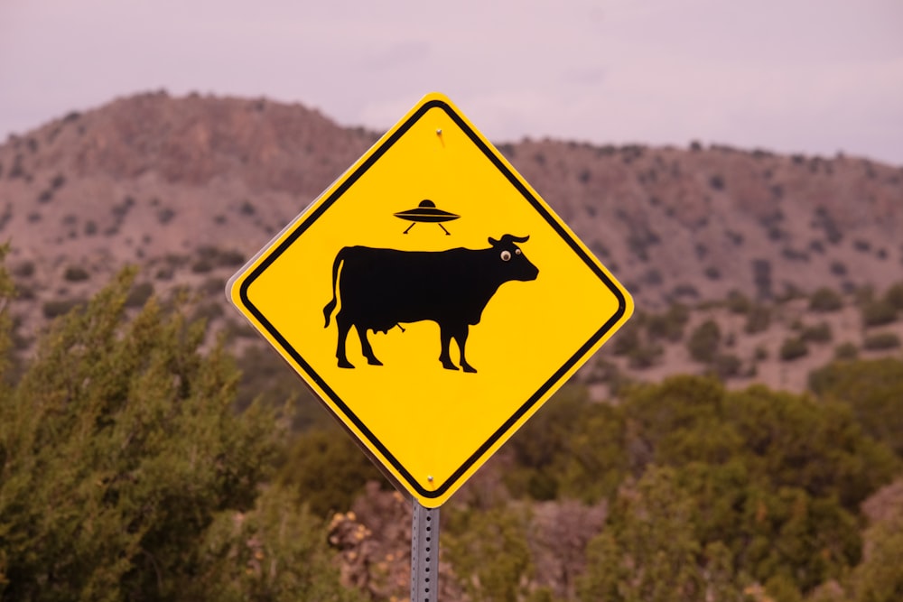 no bull road sign