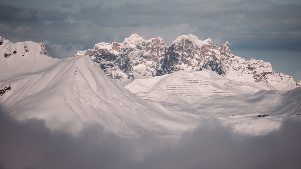 aerial mountain peak