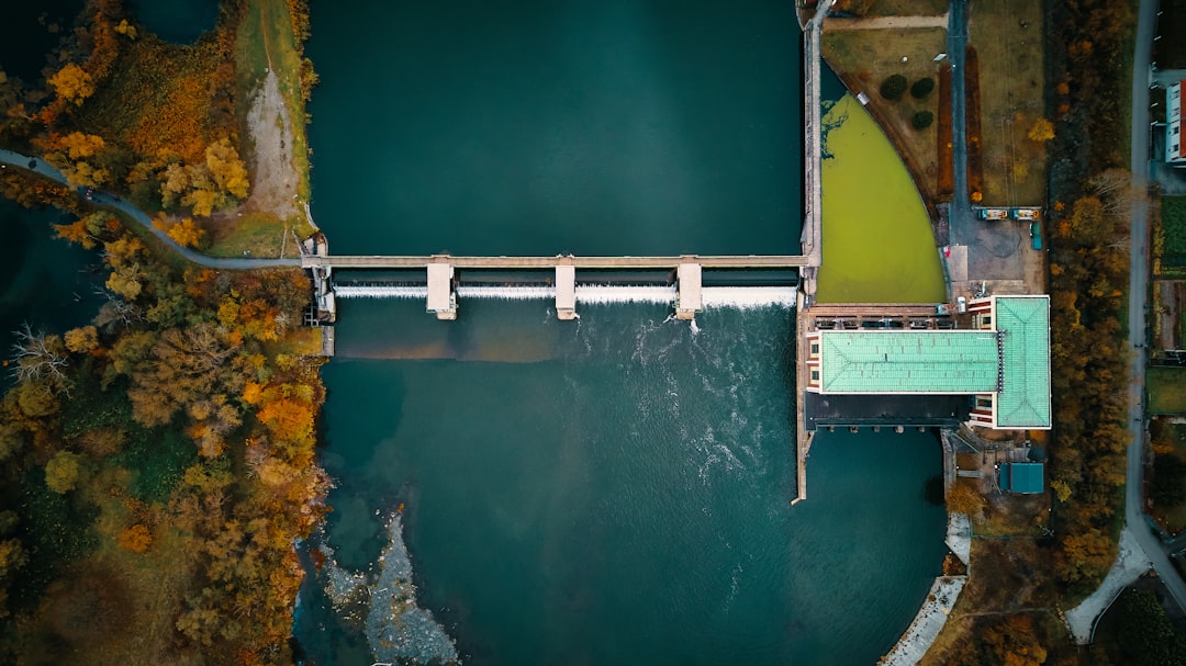 aerial view photography of river