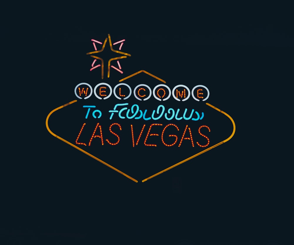 Señalización LED de bienvenida a Las Vegas
