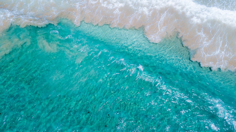 high-angle view of seawaves