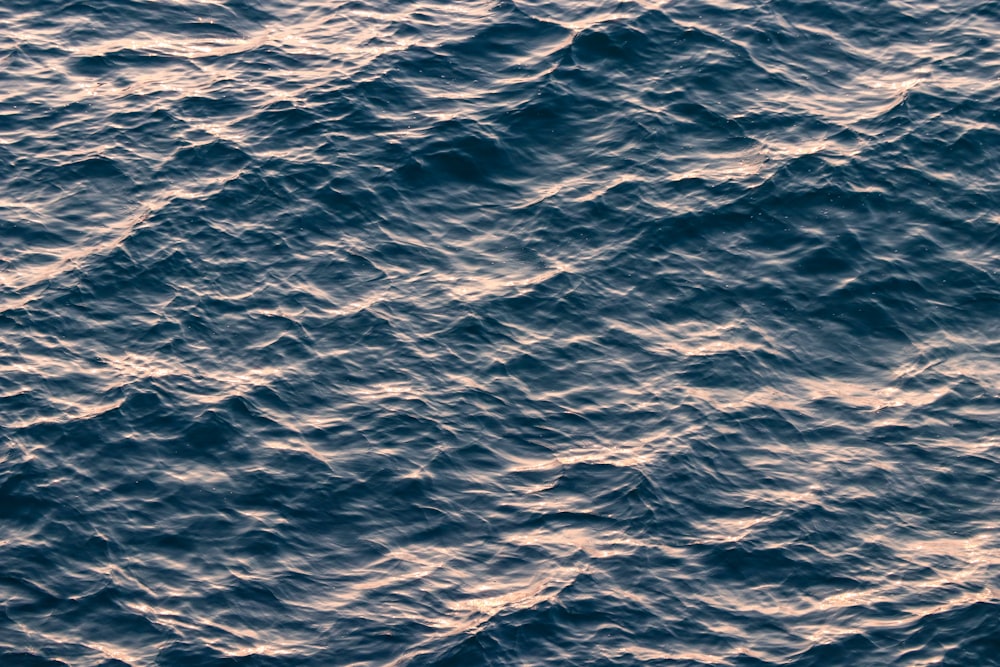 top-view angle photography of body of water