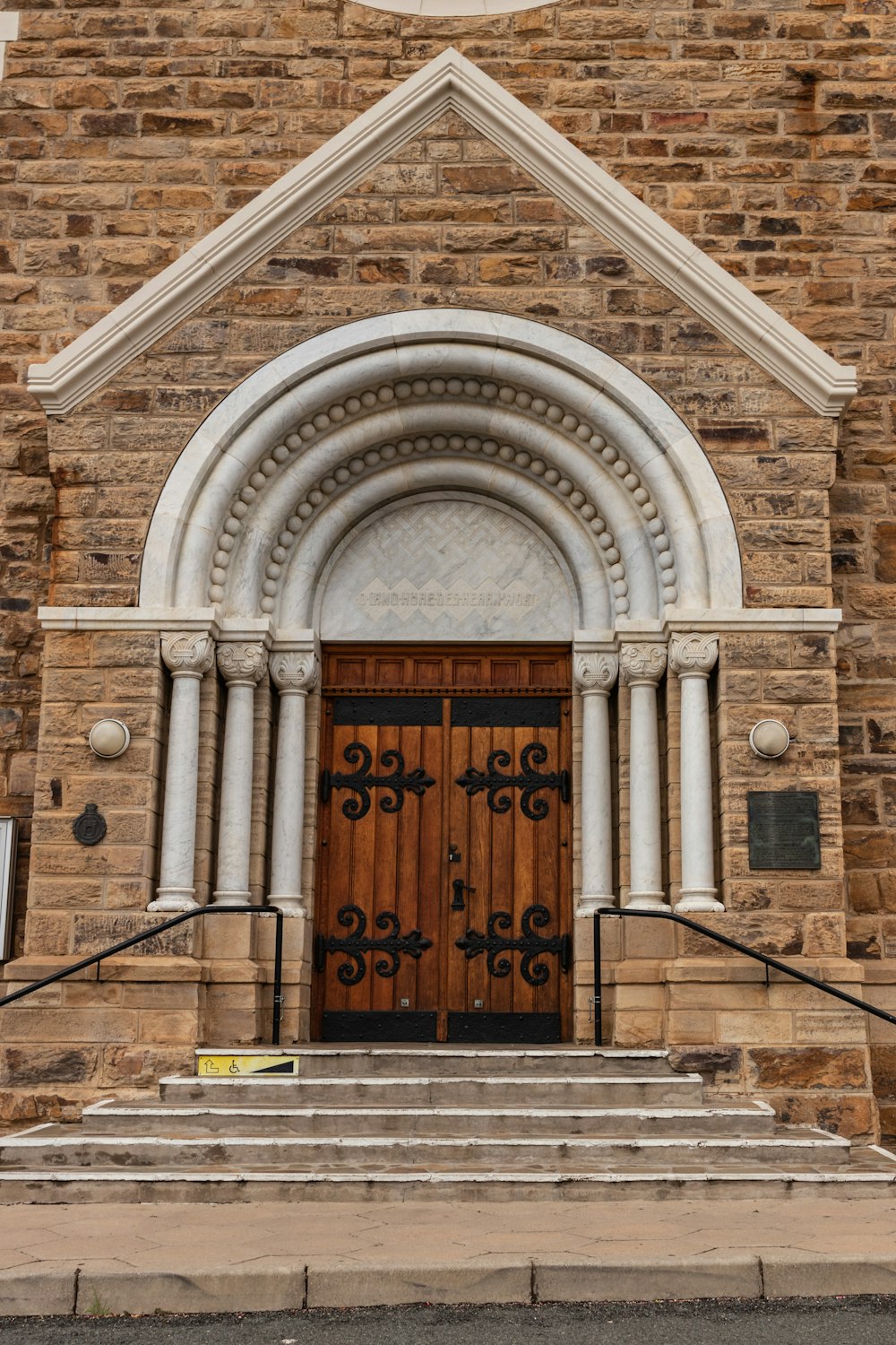 closed wooden door