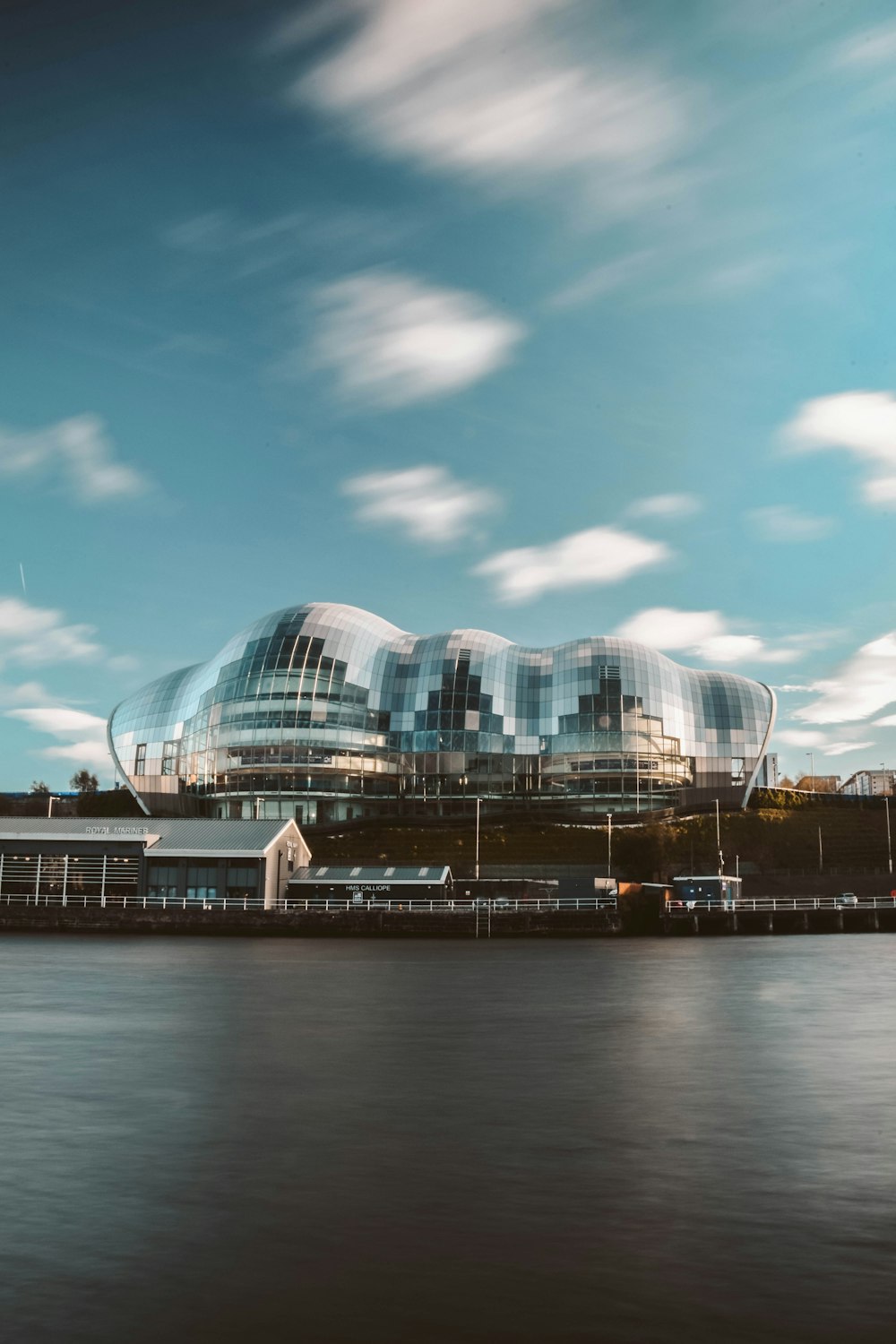 mirrored dome building