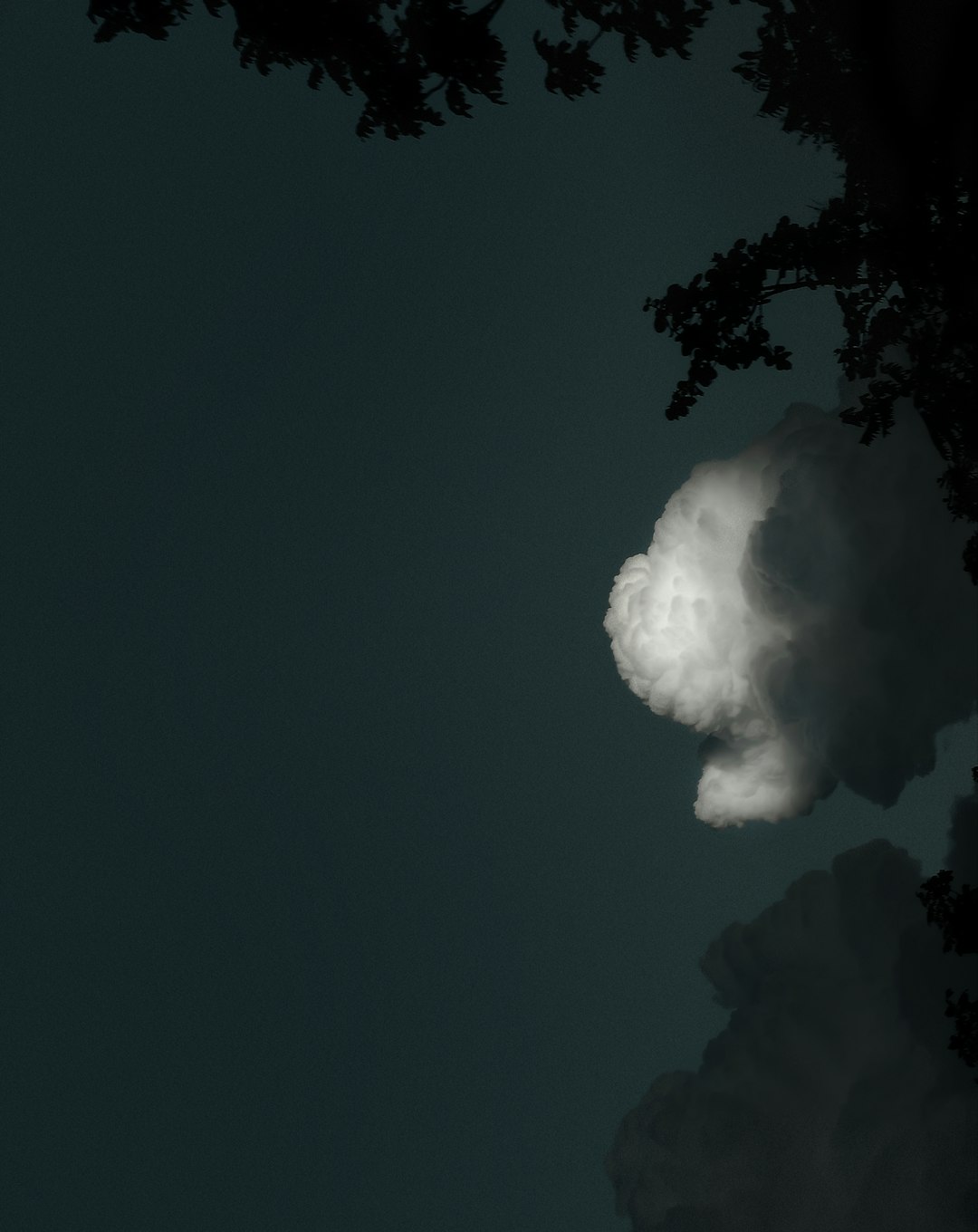 white Cumulus clouds formation