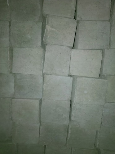 A display of various types of hydraulic cements.