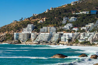high-rise buildings and body of water