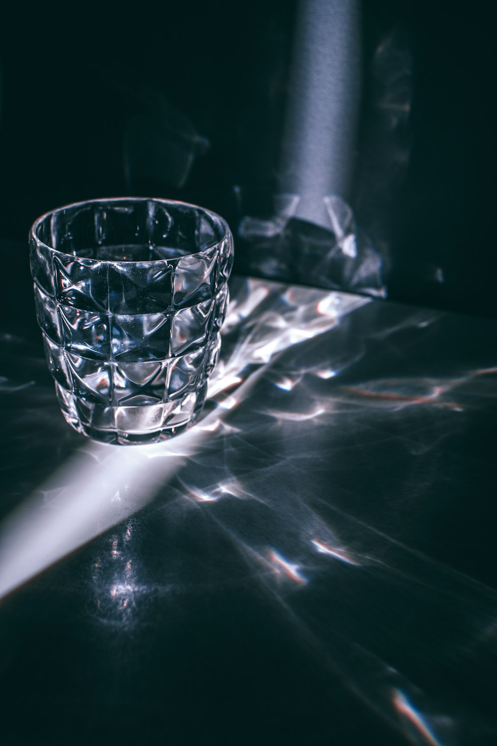 empty cup on white surface with light reflection photo – Free Grey Image on  Unsplash
