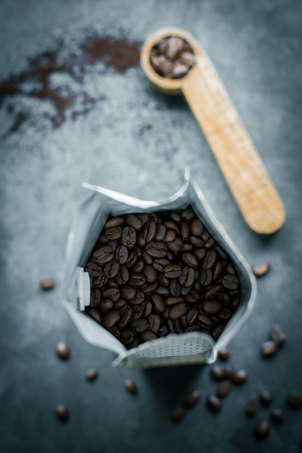 selective photography of coffee beans