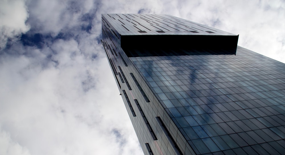 low-angle photography of high rise building