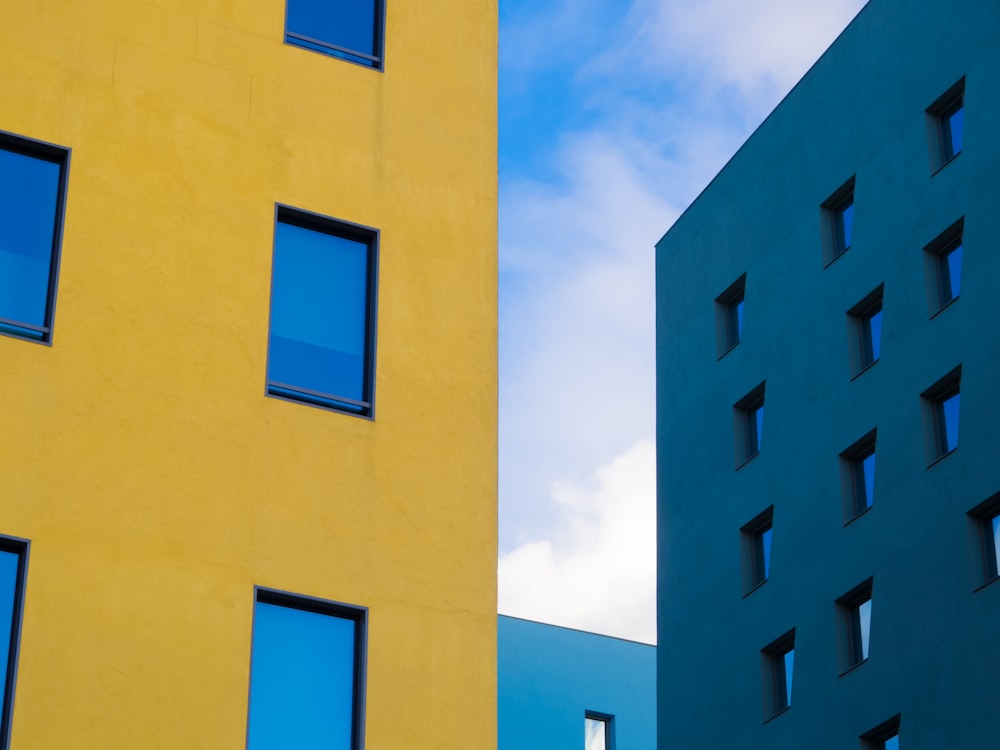 yellow painted high rise building