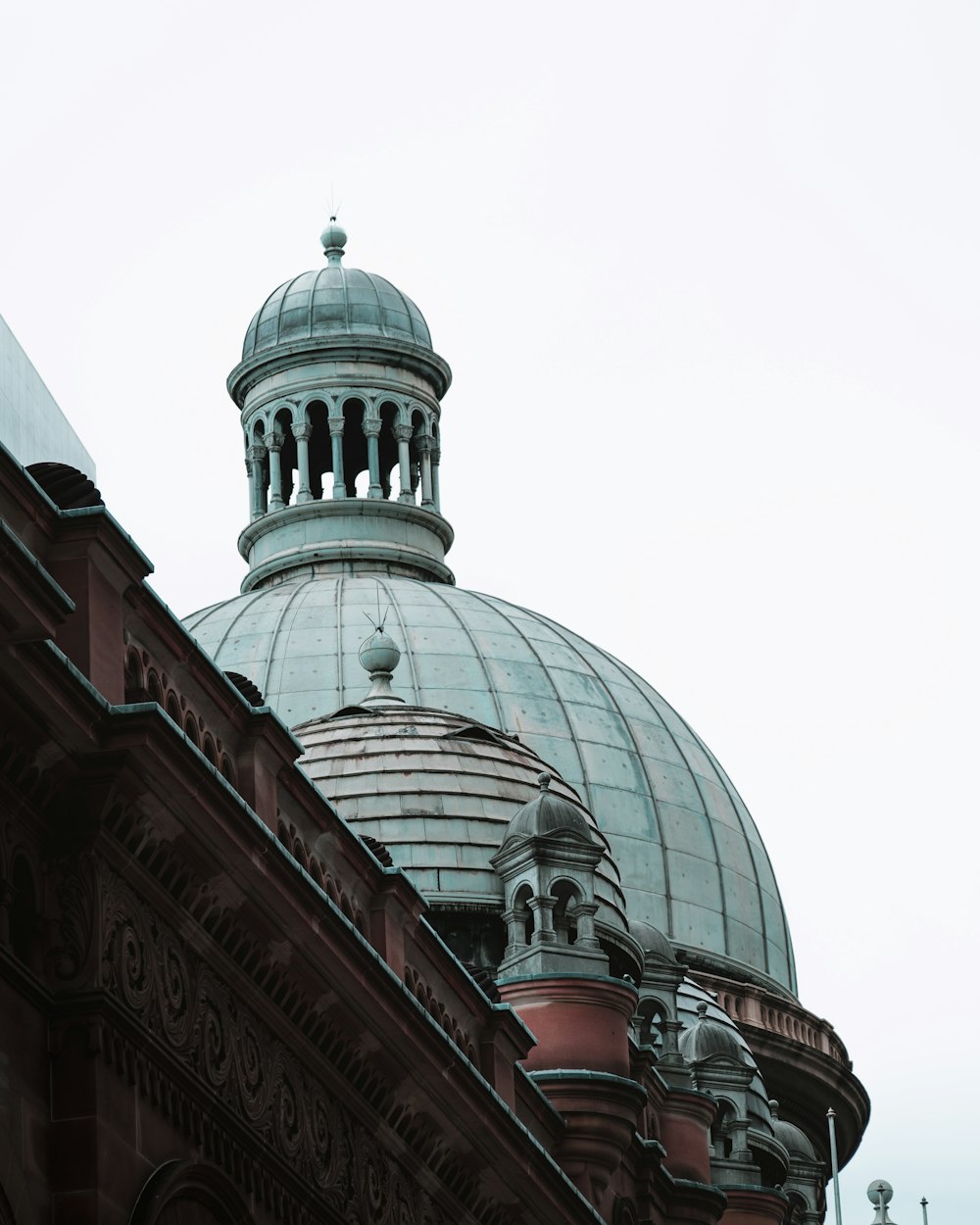 low-angle photography of dome building
