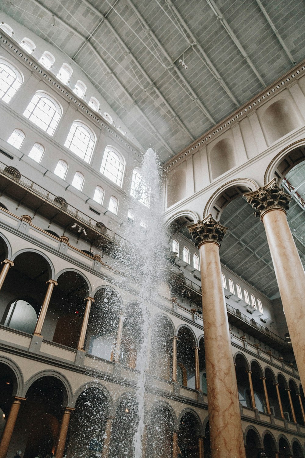 water fountain inside room