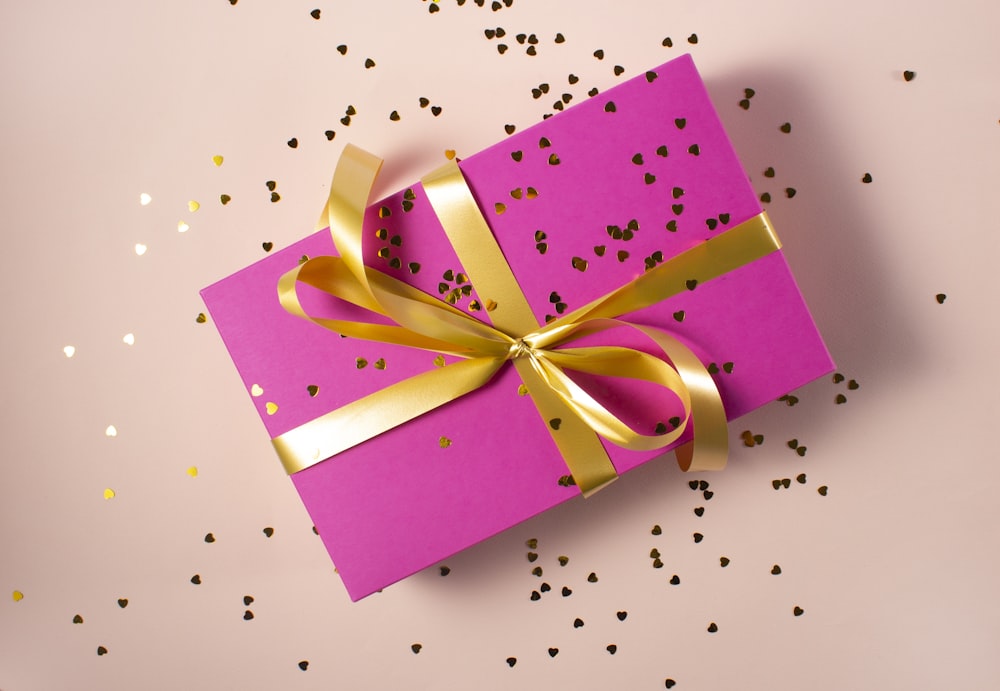 Premium AI Image  Single pink ribbon for gift wrapping or decoration