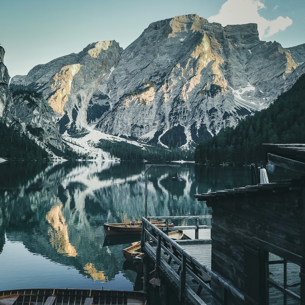 pragser wildsee lake in Italy