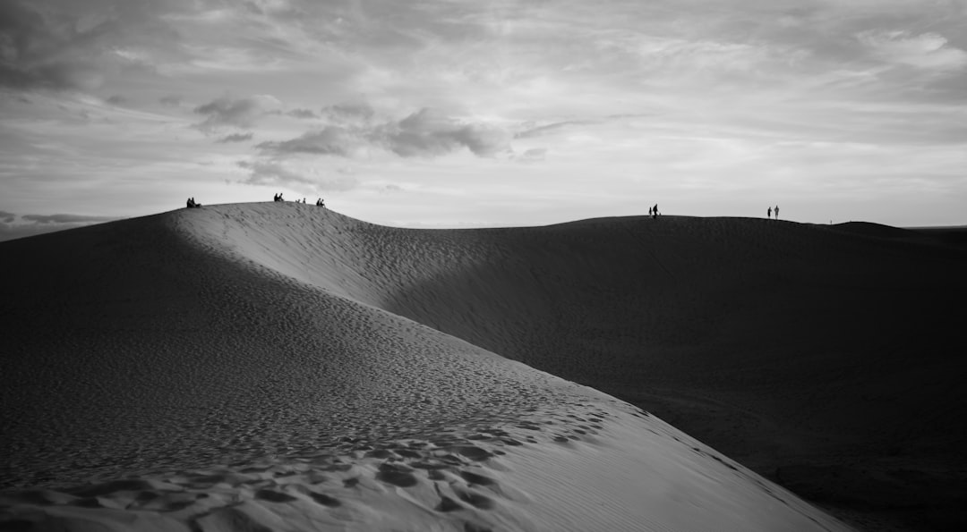 people walking on deserted place