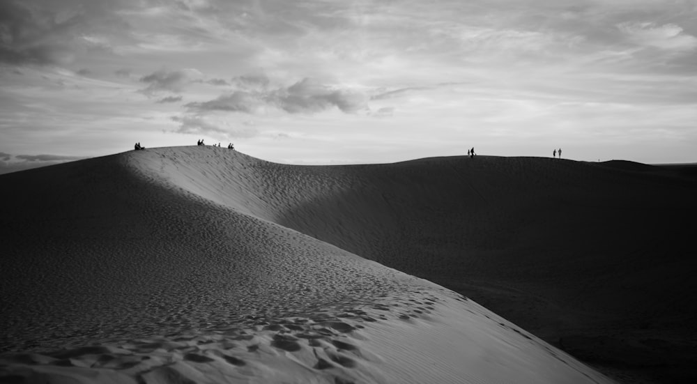 people walking on deserted place