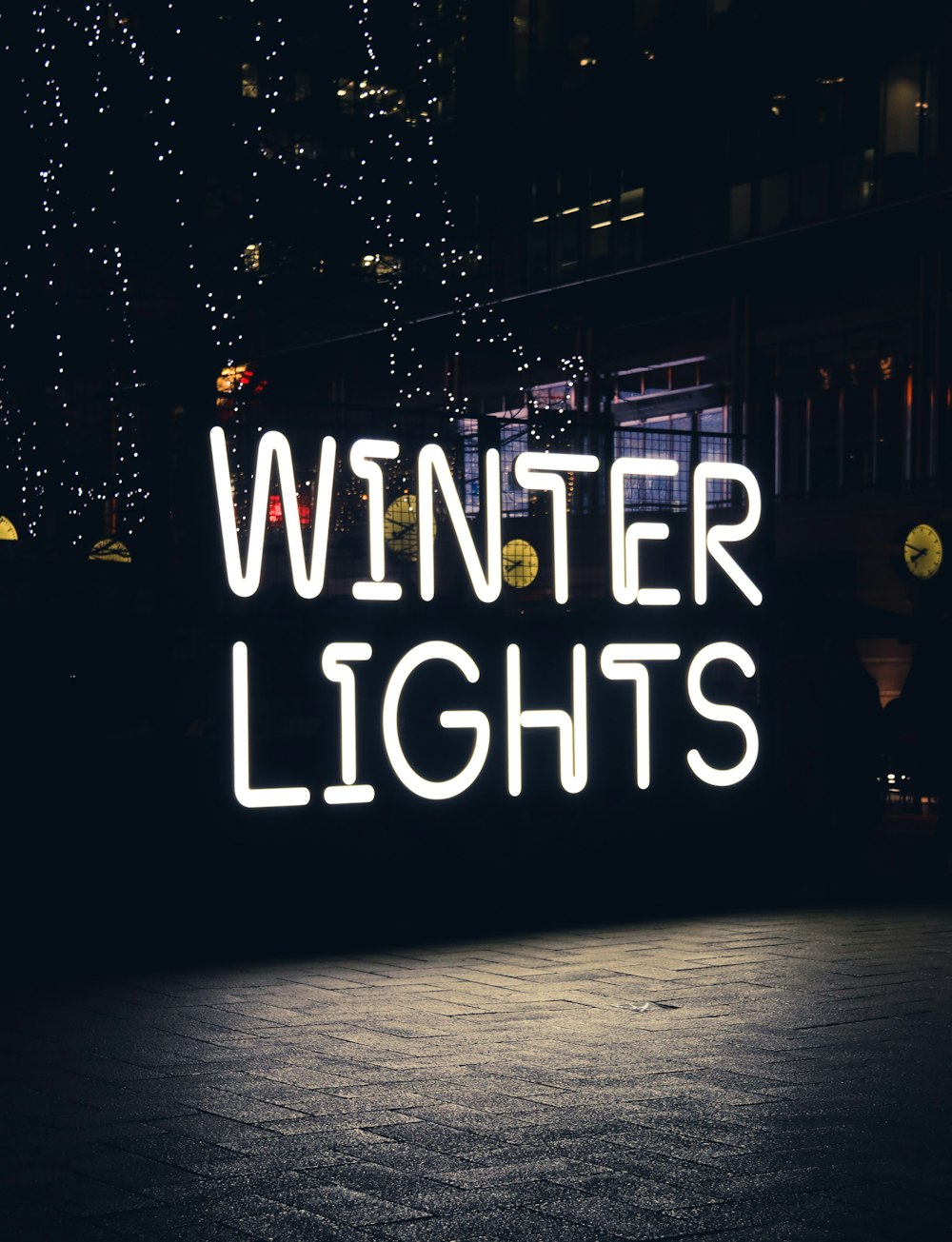turned-on Winter Light neonlight