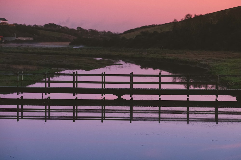 gray bridge on focus photography