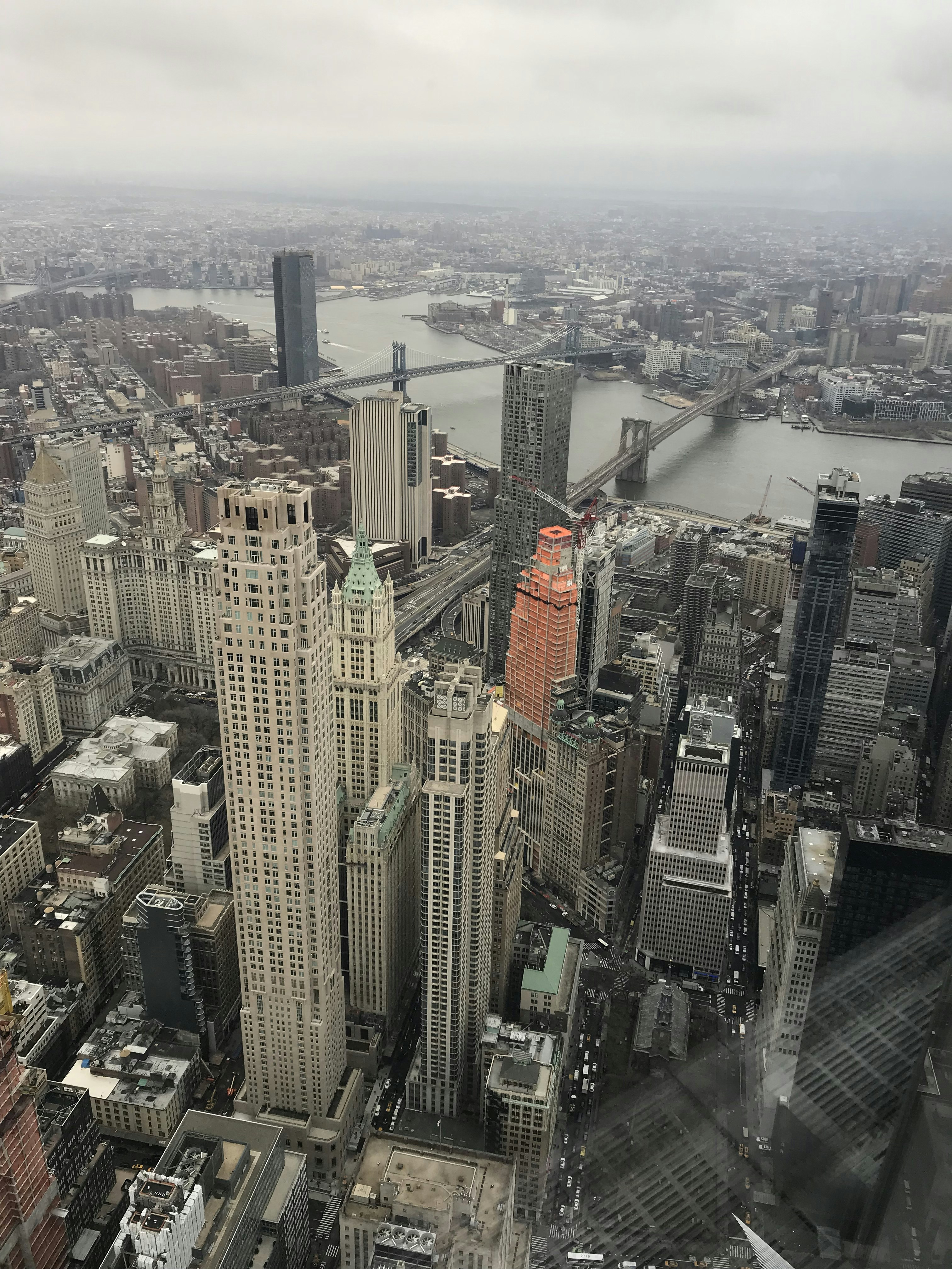 gray concrete building in aerial photography
