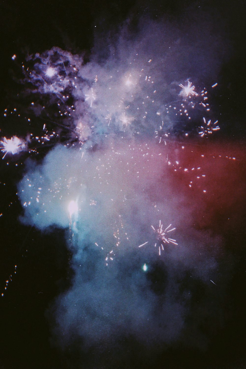 fireworks at night