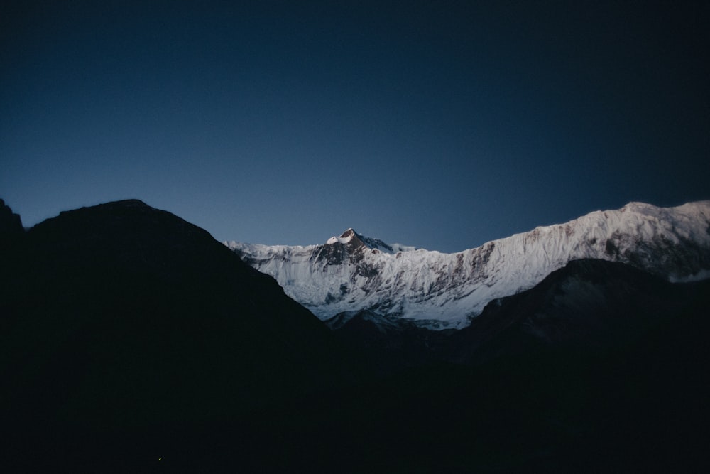 snow capped mountain