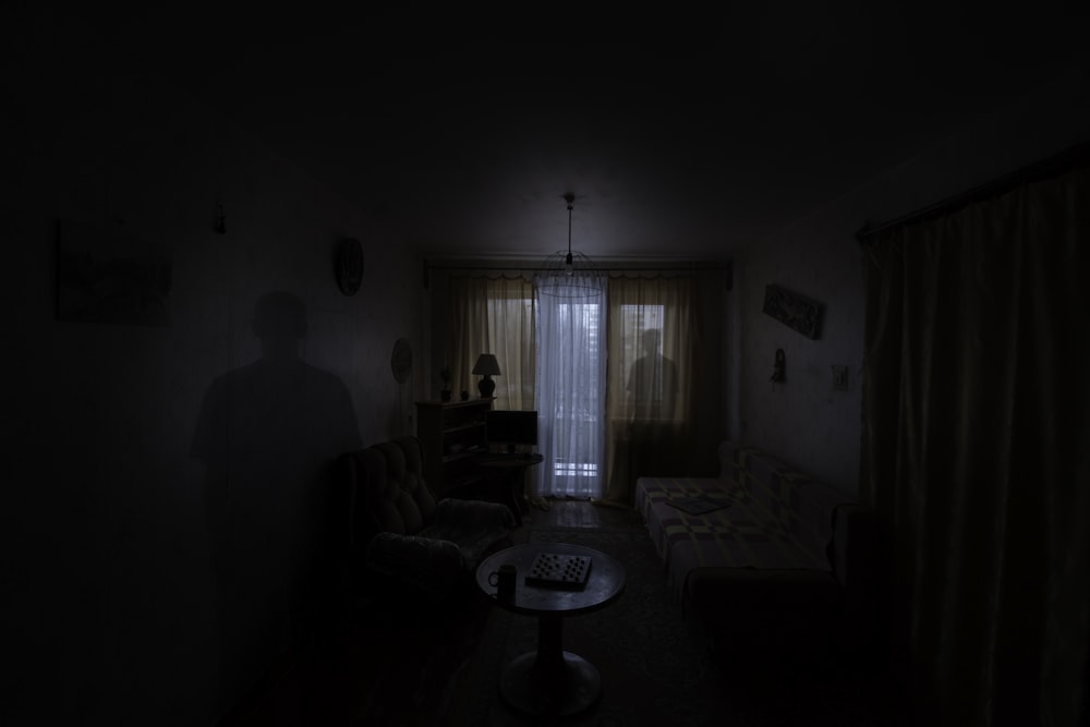 two shadows inside room