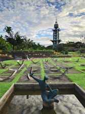 A serene landscape designed by Sabine Fauer showcasing public spaces.