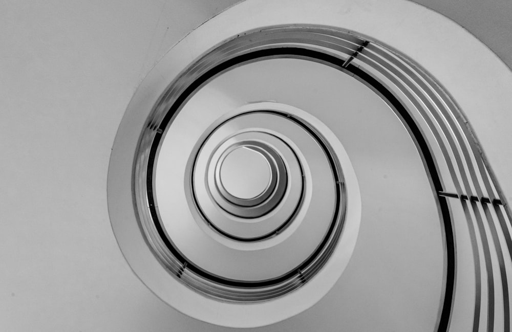 gray and white spiral artwork