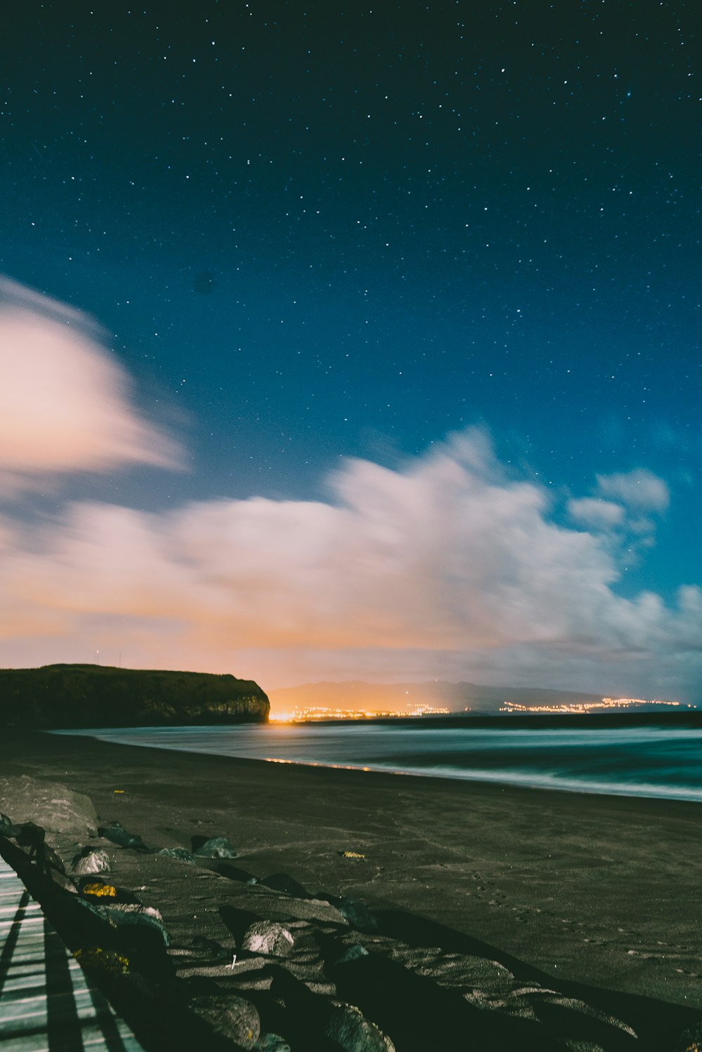 shore during golden hour