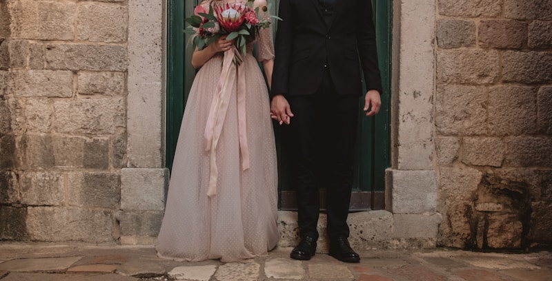 Classy couple pose