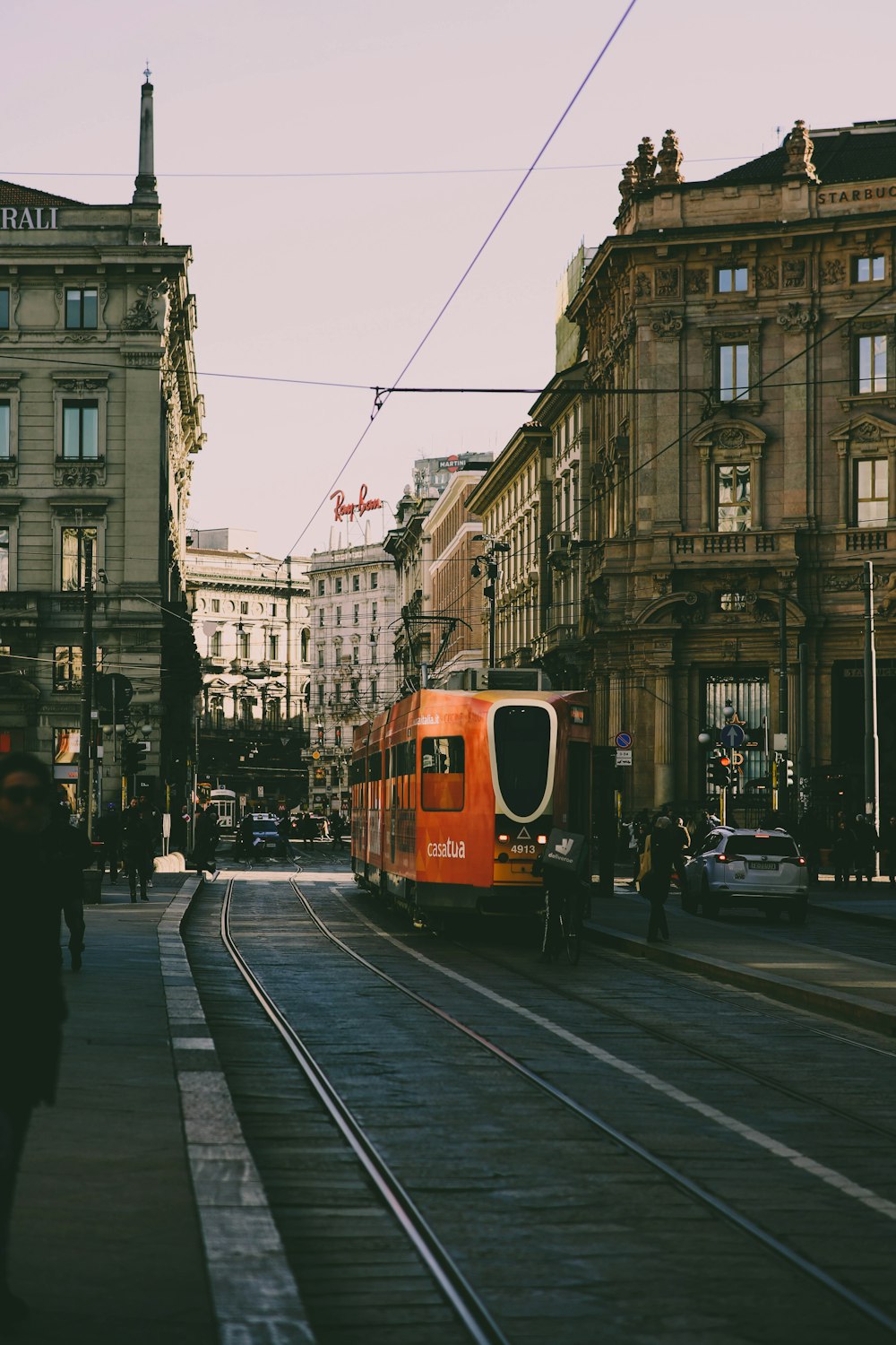 cable train beside building