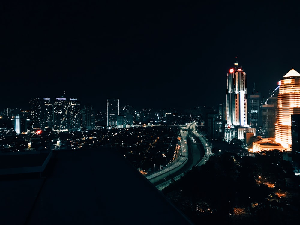 view of city during at night