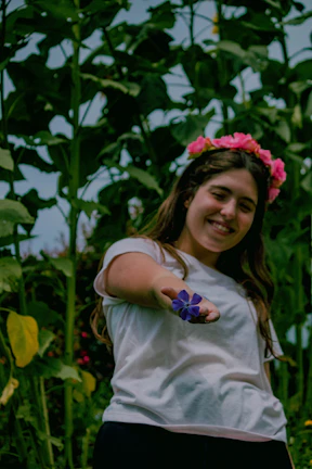 A smiling patient walking in the hospital garden, symbolizing recovery and hope.