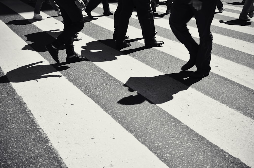 person walking on pedestrian lane