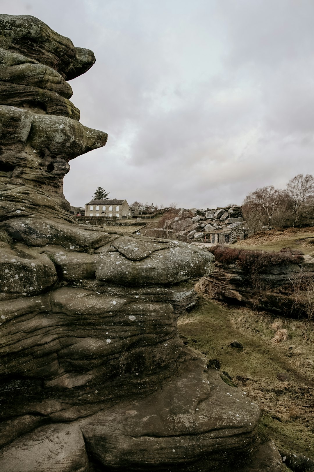 house near cliff