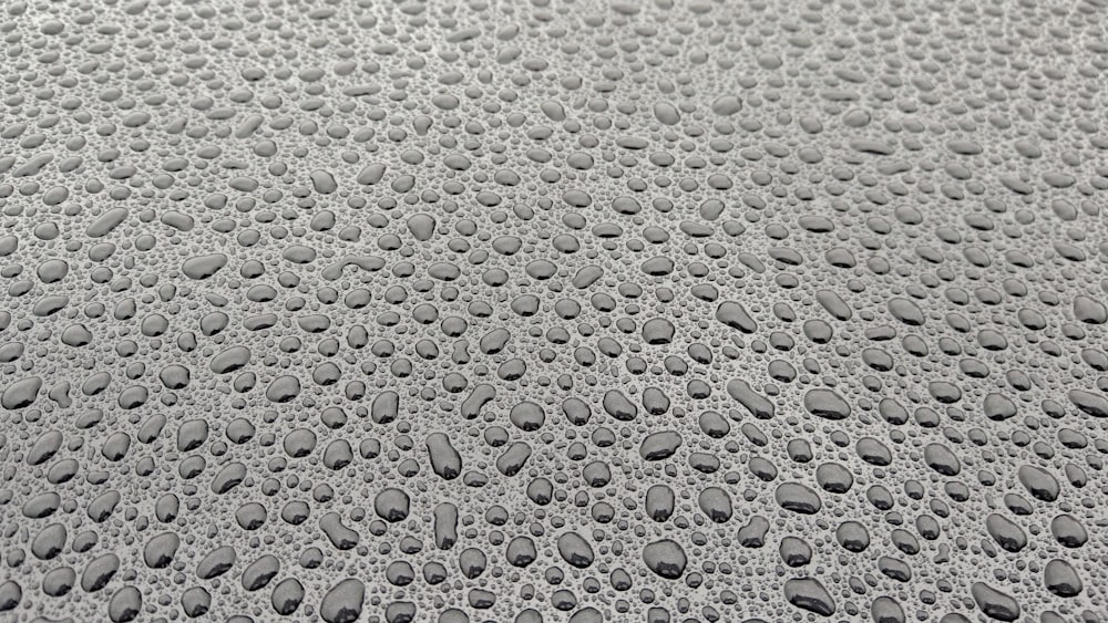 drops of water on the surface of a car