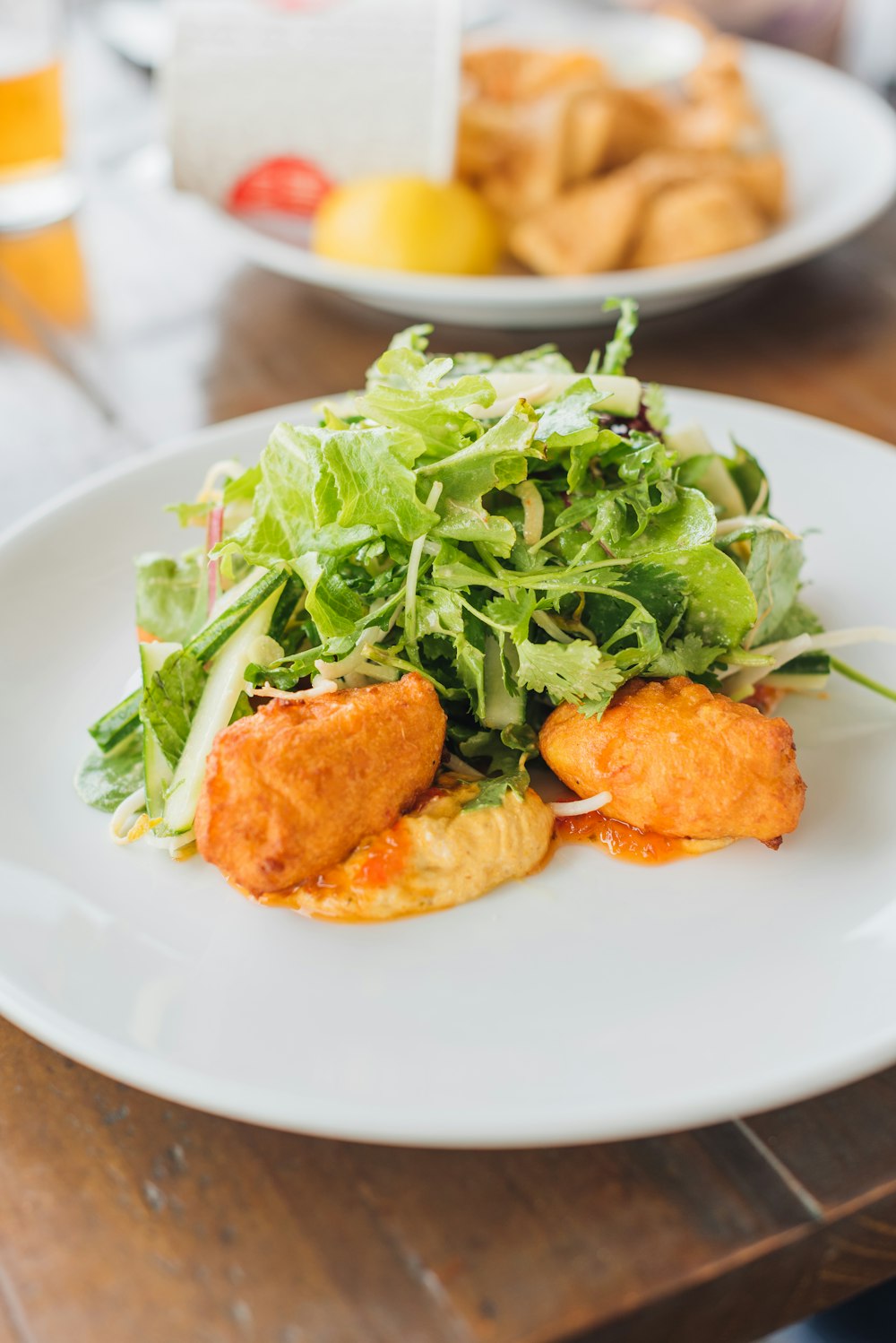 vegetable dish on white plate