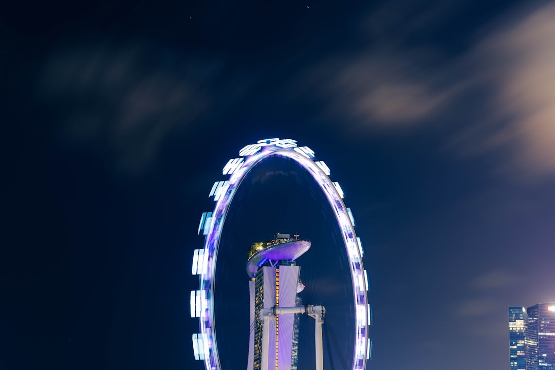 ferry's wheel under blue sky