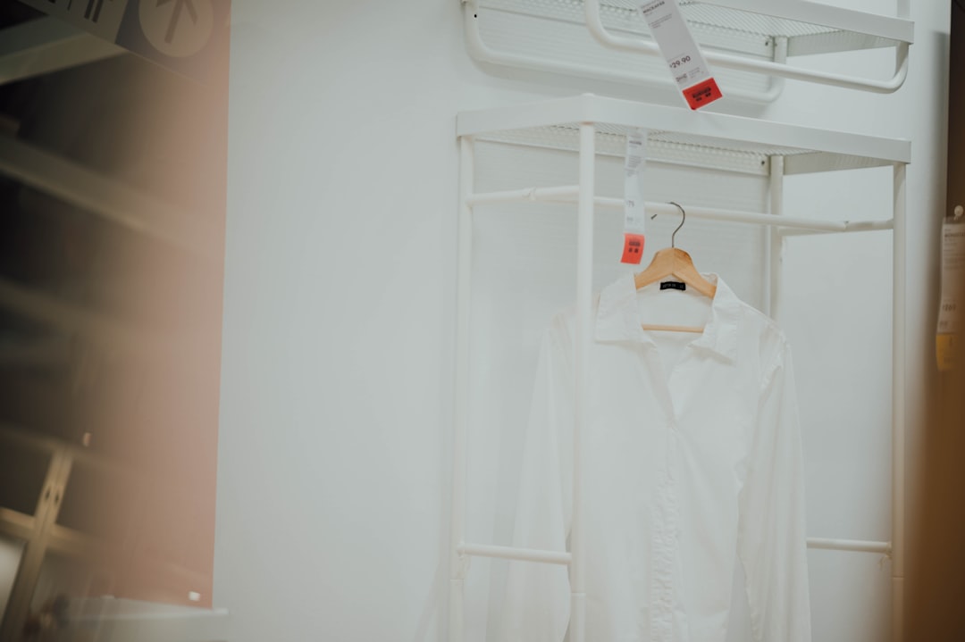 white long-sleeved top