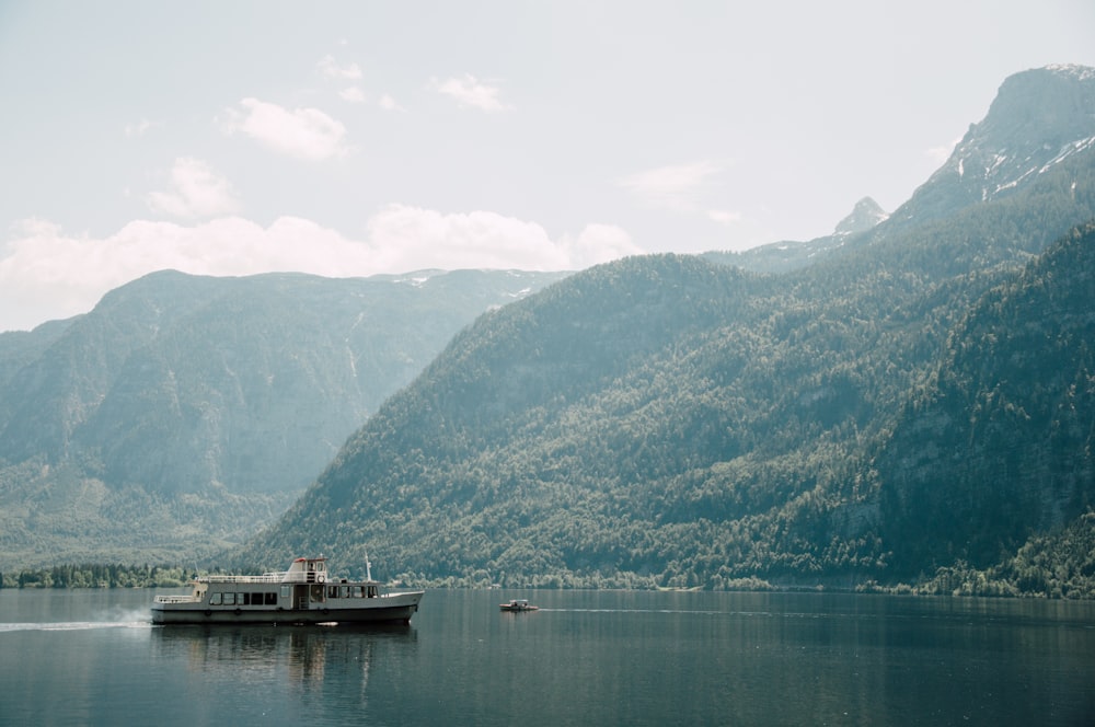 white boat