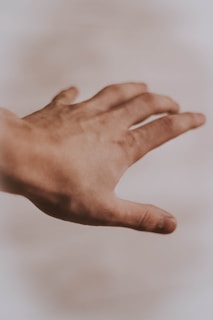 person's left hand