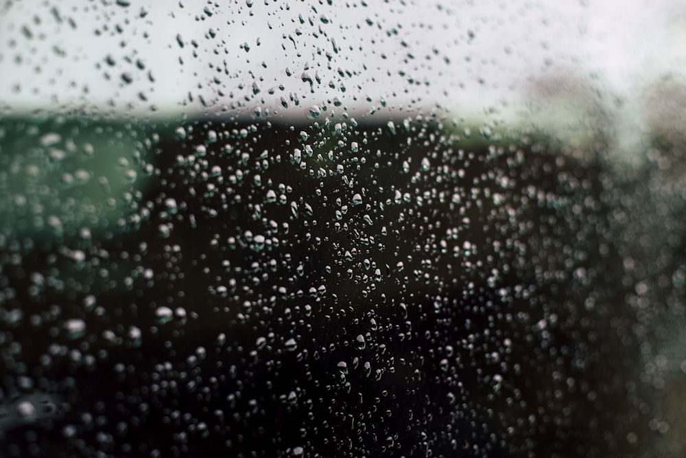 water droplets on mirror