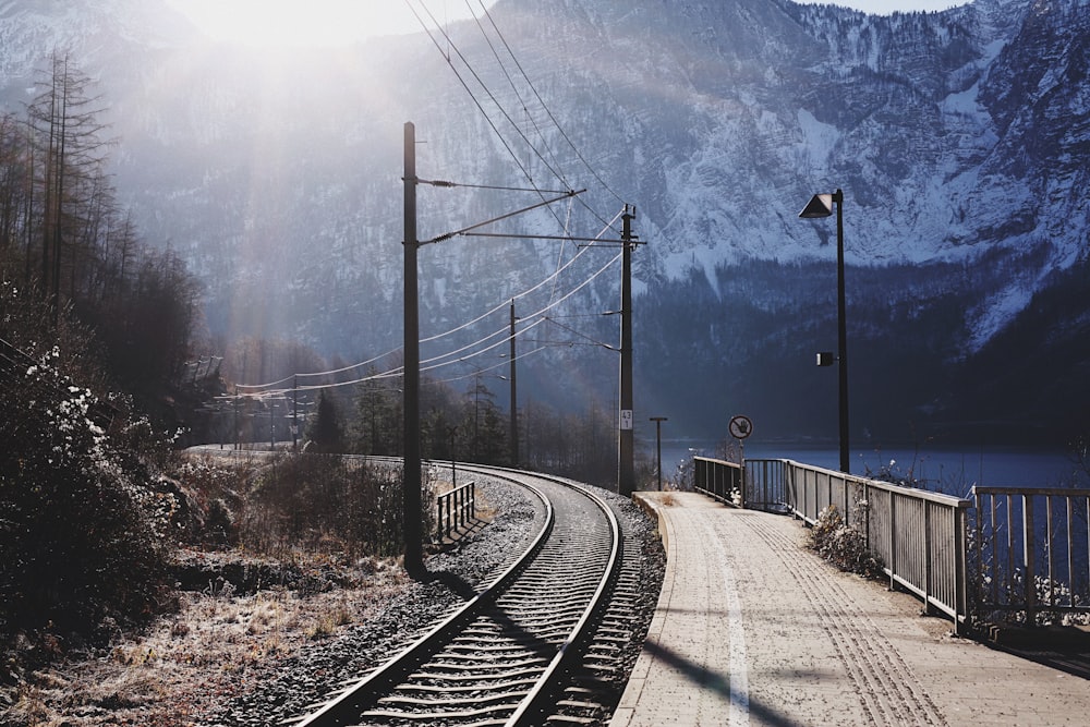 gray train rails