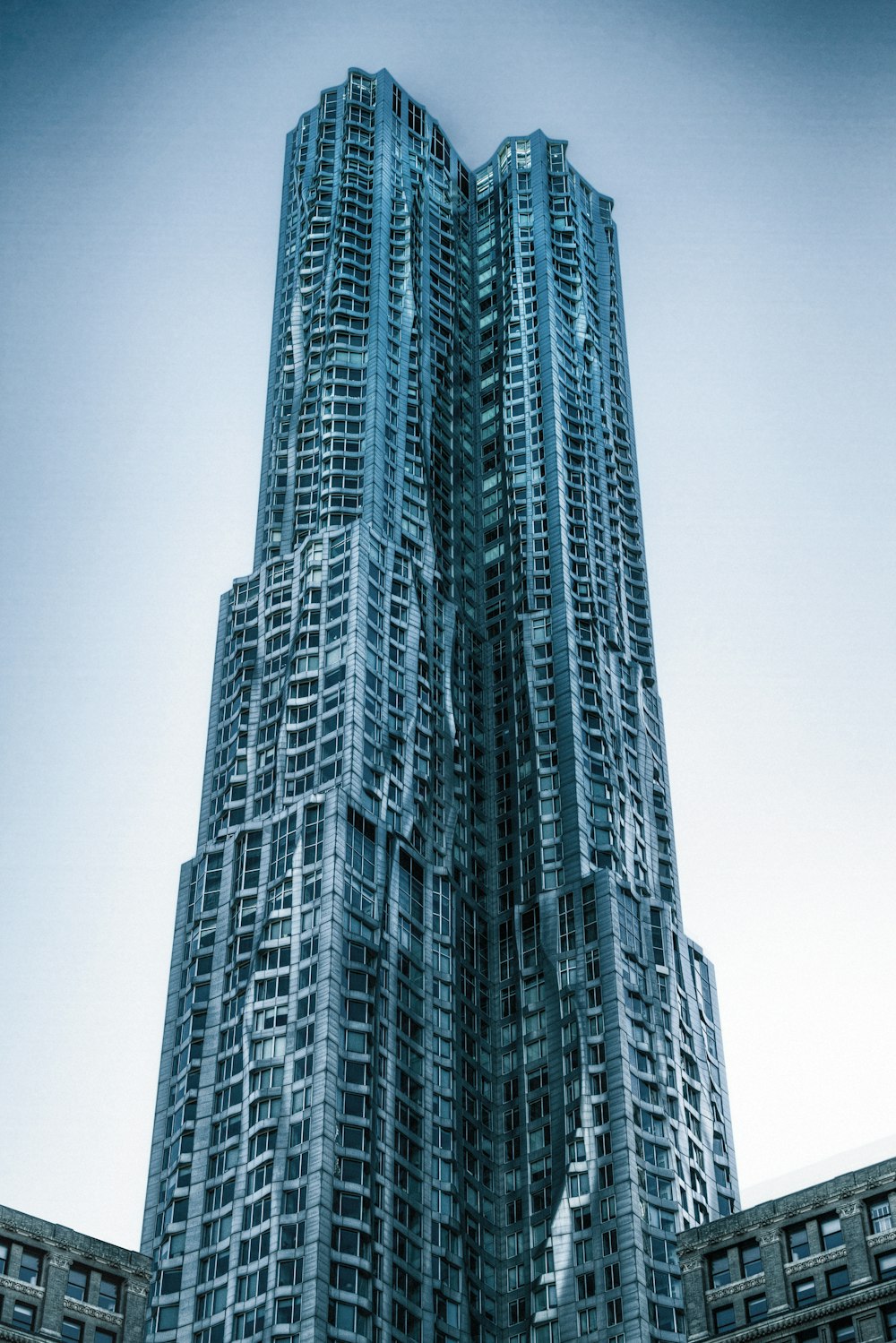 low angle photography of high rise building