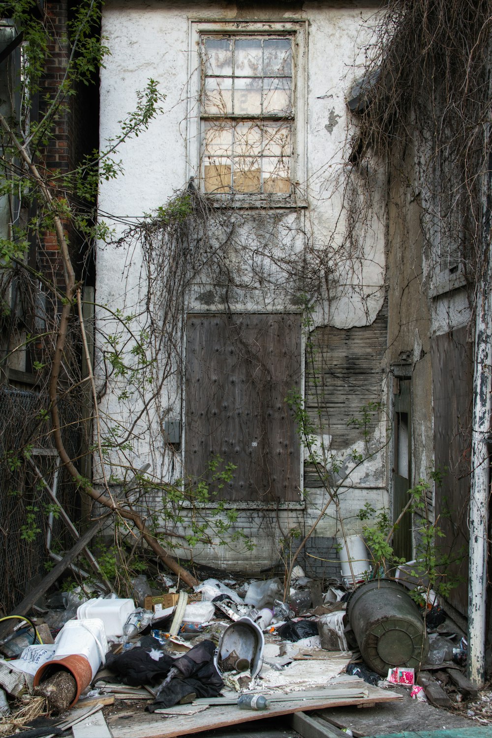 white painted wall